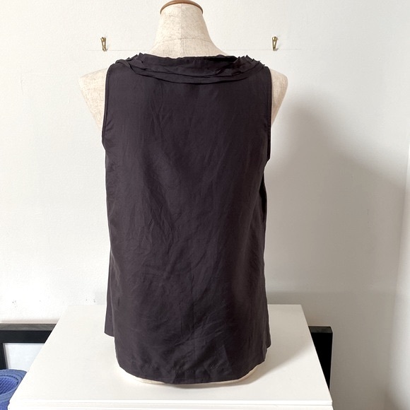 JCREW Silk Top with Fringe Neck Details - Picture 4 of 6